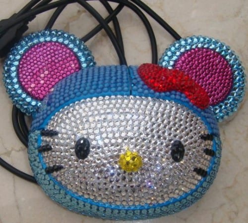 Usb computer mouse hello kitty rabbit