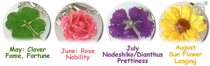 Real Bloomed Birthday Flower Cell Phone Strap