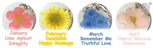 Real Bloomed Birthday Flower Cell Phone Strap