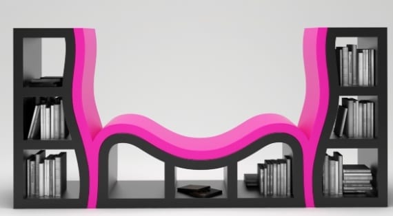 Console Bookshelf -