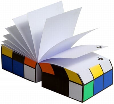 colorblock note cube