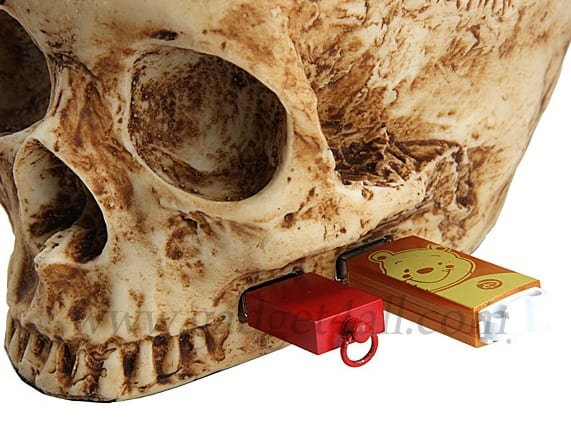 USB Skull Hub With Holder 