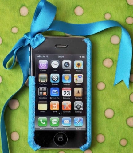 White Ribbon iPhone Cover