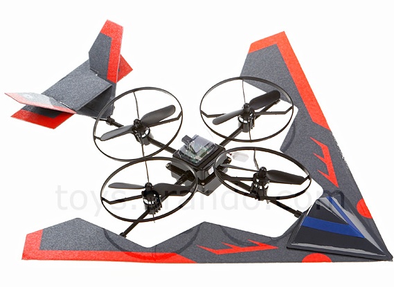 Rechargeable RC Tetra-Propeller Aircraft 