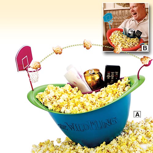 Popcorn basketball bowl