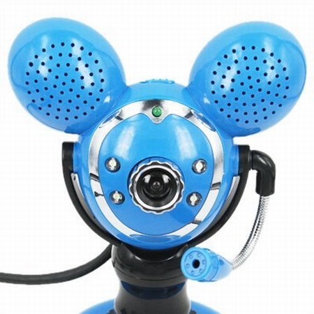 Blue Webcam with Speakers Blue Webcam with Speakers