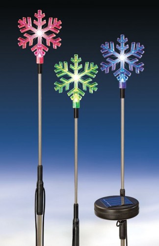 Solar Powered Snowflakes