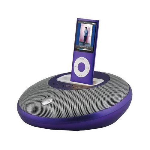 Speaker System for iPod Purple