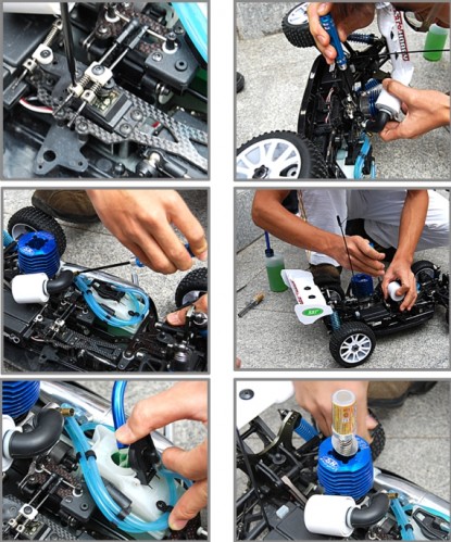 1:8 Scale Nitro Race Car With Pistol Grip Remote Control