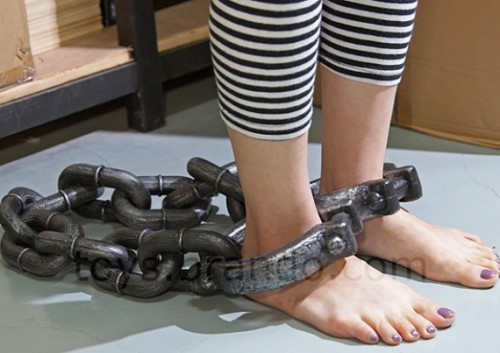 The METALLIC-like Neck Collar Wrist Handcuffs