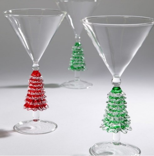 Tree Martini Glasses