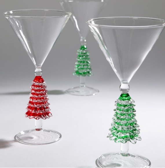Tree Martini Glasses