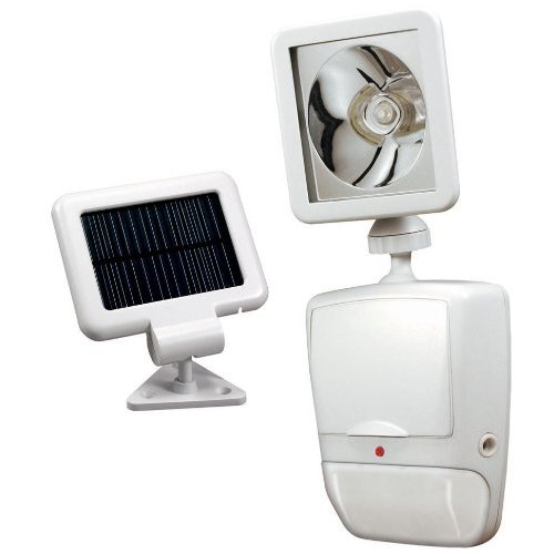 Heath Zenith SL-7210-WH 180-Degree Solar Powered Motion Security Light with LED Bulb