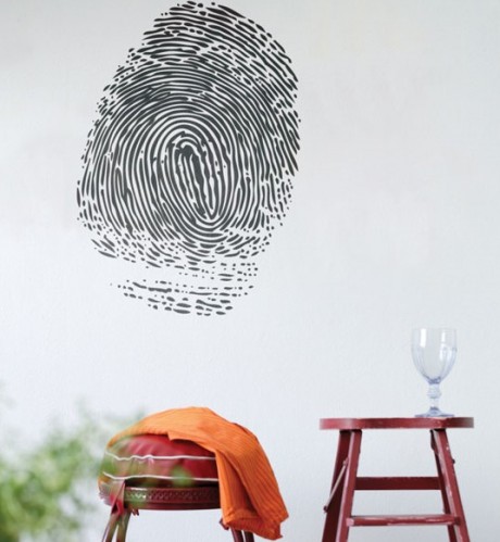 Finger Print Wall Sticker