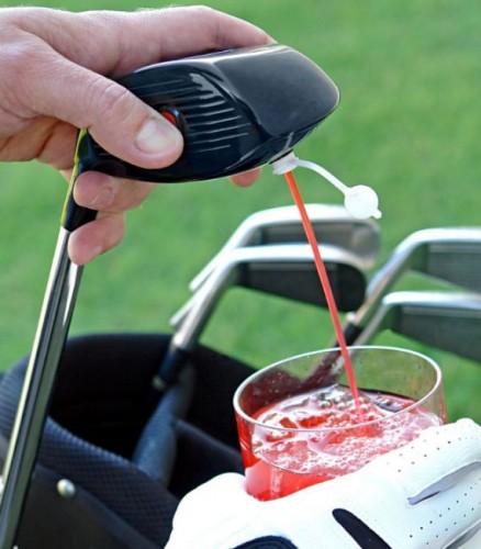 Electronic Drink Caddie for Golf