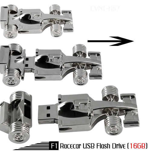 16GB USB Flash Drive chinavasion CVNT K57 7 全金属F1赛车模型U盘