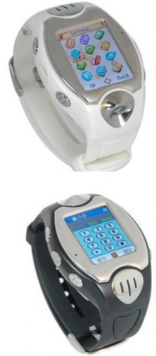 Mini Quadband Wrist Phone with Wireless Bluetooth Headset and 2g Card
