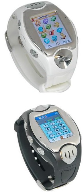 Mini Quadband Wrist Phone with Wireless Bluetooth Headset and 2g Card