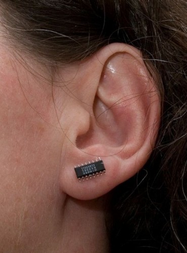 Recycled/Upcycled Computer Chip Earrings