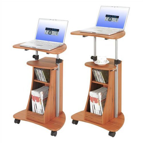 Mobile Laptop MDF Cart with Storage