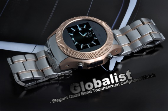 Elegant Quad Band Touchscreen Cellphone Watch