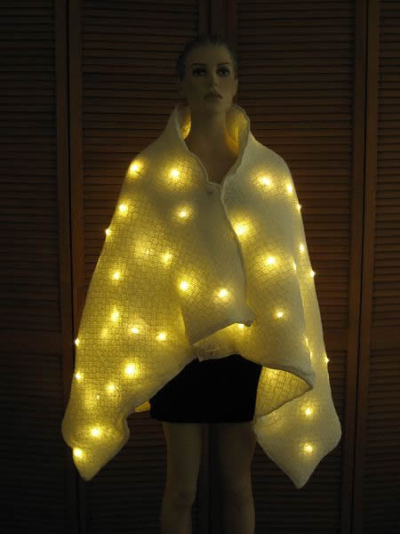 lighted golden cloak