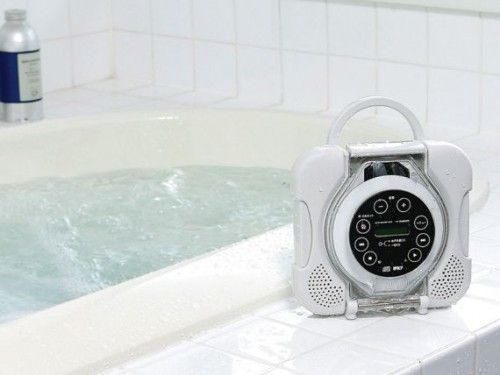 Waterproof portable CD players