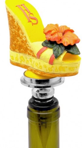 Hibiscus Summer Wine Bottle Stopper