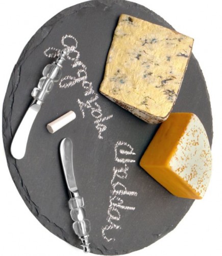 Natural Slate Chalkboard Cheese Board