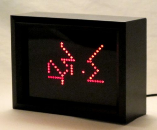 Electric Window (red LED light box / animated lamp)