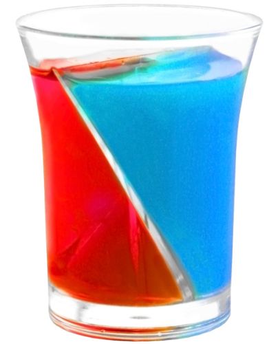Twisted Plastic Shot Glasses 1.7oz / 50ml (Case of 70)