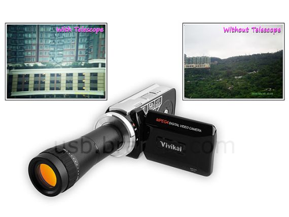 Digital Video Camcorder with Telescope