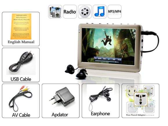iMedia HD MP4 Player with 4.3 Inch Screen
