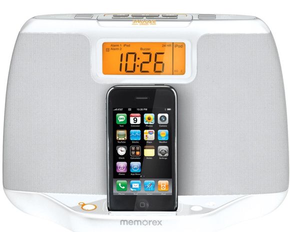 Memorex Dual Alarm Audio System for iPhone/iPod