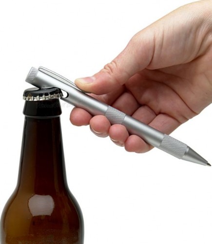 Business and Pleasure Bottle Opener Rollerball Pen