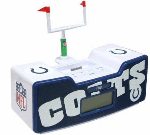 NFL Indianapolis Colts Dual Alarm Clock Radio/Ipod Dock