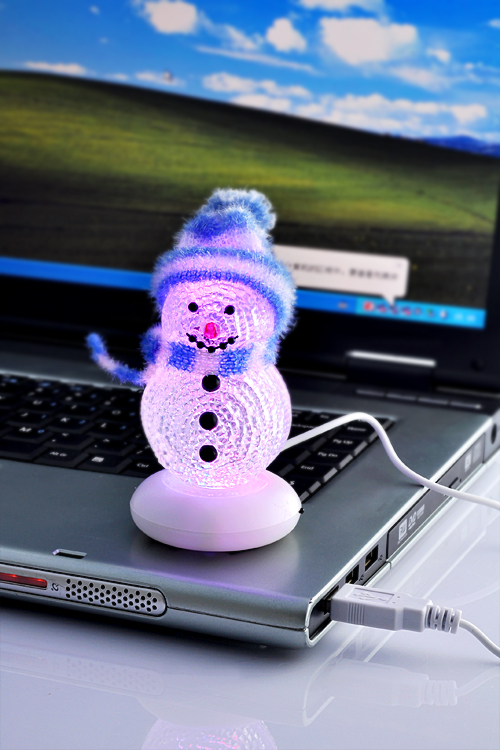 Frosty LED Snowman Christmas Ornament
