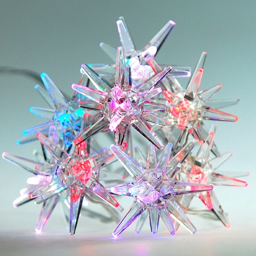 Crystal Sparkling Stars - Holiday Color Lights