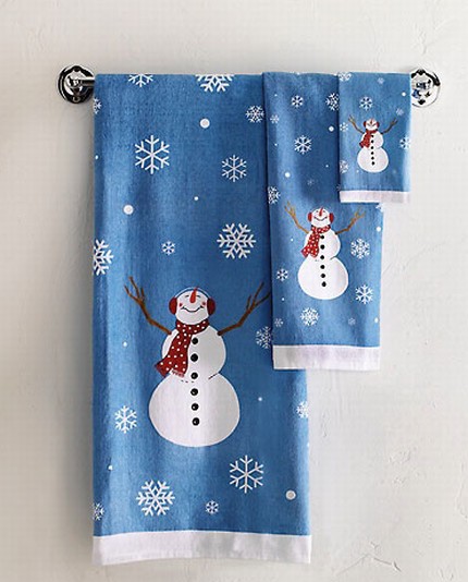 Snowman Towel Set