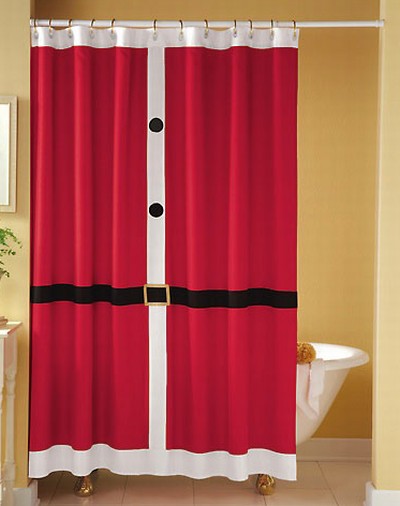 Santa Suit Shower Curtain
