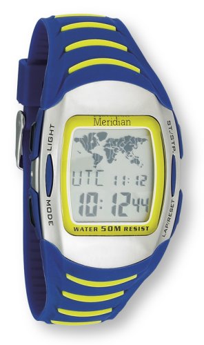 Meridian Digital World Timer Watch