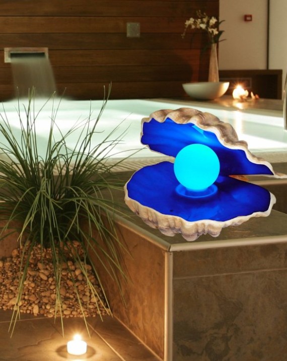 Solar Powered Progressive Color Changing Novelty Mood Light Pearl