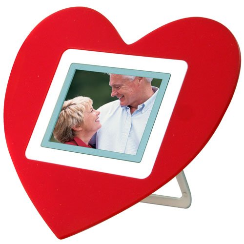 Heart-Shaped 2.4" Digital Photo Frame / Displayer with Built-in Memory