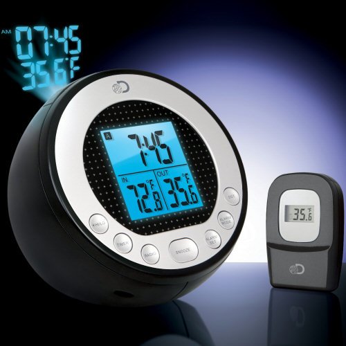 Time and Temp Projection Radio Clock