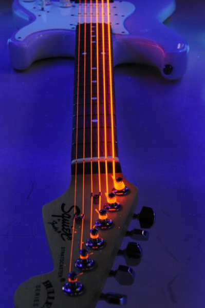 Neon Phosphorescent Yellow Electric Guitar Strings