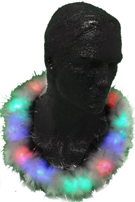 Fuzzy Blinky LED Necklace
