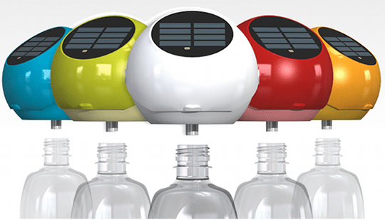 Plastic bottle LED light