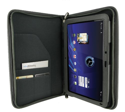 rooCASE Executive Portfolio (Black) Leather Case Cover