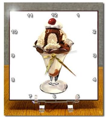 Ice Cream Sundae - Desk Clocks
