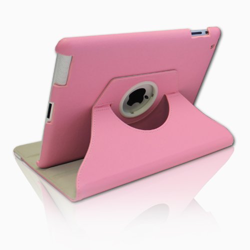 360 Degrees Rotating Leather Case for Apple iPad 2